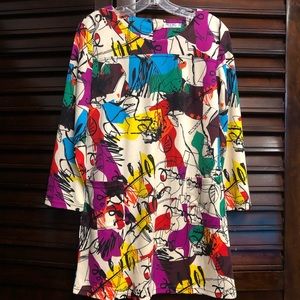 Meiling Dress Abstract Colorful Long Sleeve